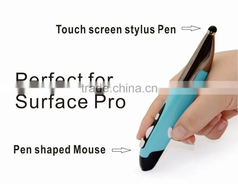 2015 Top Sales Pen Shaped Magic Mouse For Laptop/Tablet Stylus Pen
