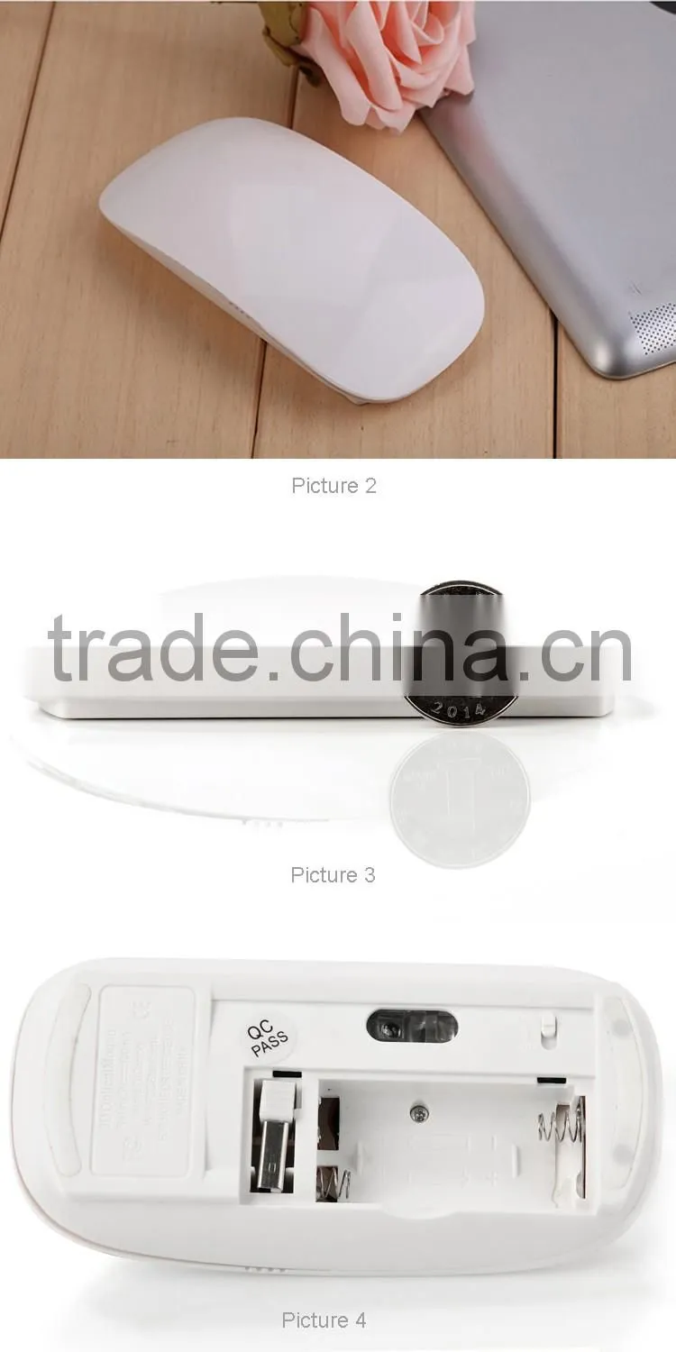 Gift Item Wireless Touch USB Mouse/ Latest Computer Flat Mouse For Apple Ipad Air