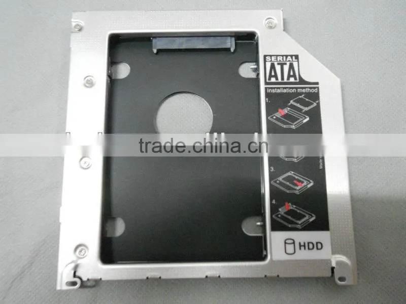 notebook 9.5mm SATA to SATA HDD caddy for mac with Cooling hole