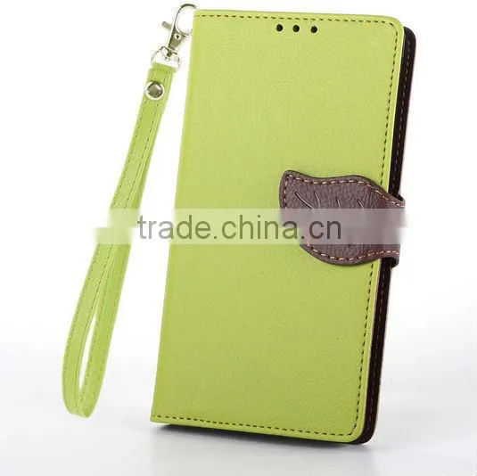 Newest product flip hit color pattern wallet leaf buckle leather case for Sony Xperia Z4 with stand