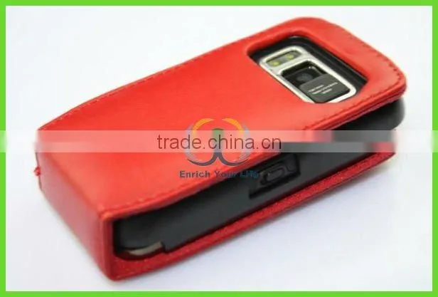 best price red leather mobil phone cases cover for nokia