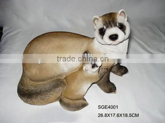 Garden decorative life size meerkat resin animal statues