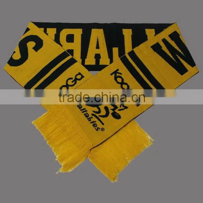 ACRYLIC JACQUARD LOGO PROMOTIONAL FOOTBALL TEAM SCARF