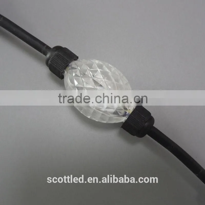50mm crystal shell body 360 angle led ball light color changing led ball light