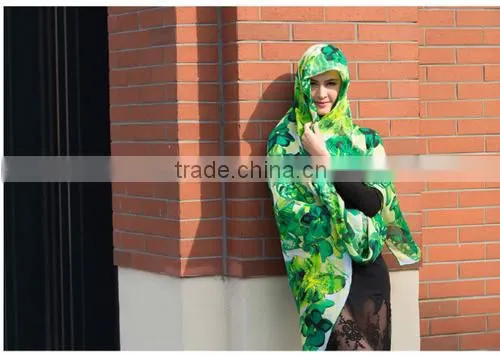 100% silk 12mm GGT big square 130*130cm spring turban