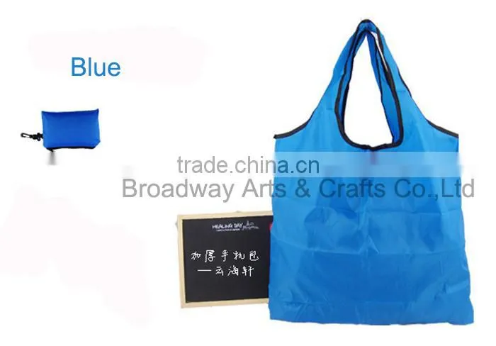 Foldable polyester tote shopping bag