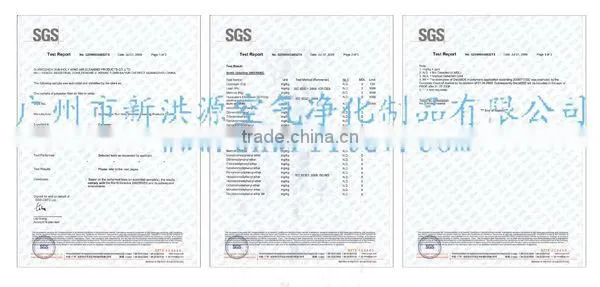 SHW high temperature industrial panel air filter