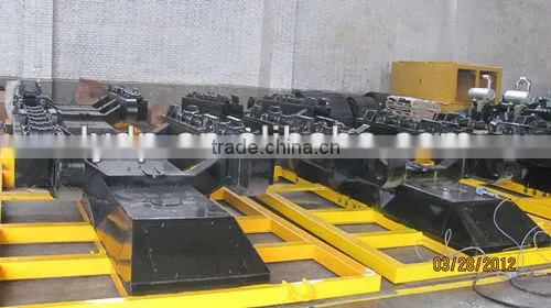 Internal lineup clamp associated with tracked crane