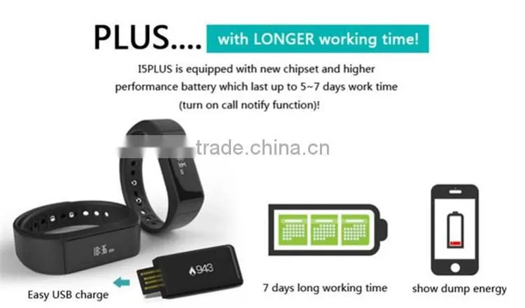 i5 plus smart bracelet Wireless charge Bluetooth smart