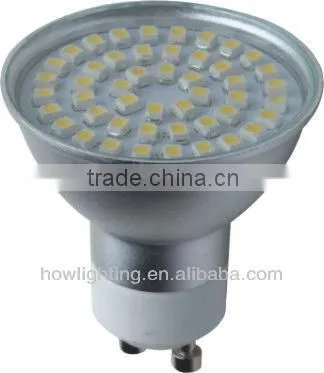 3W gu10 60 smd led light bulb