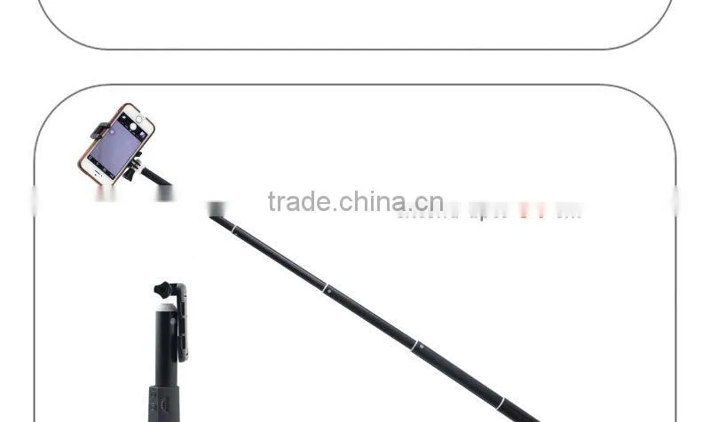 Extendable Handheld Selfie Self Phone Stick Monopod Bluetooth Remote Shutter