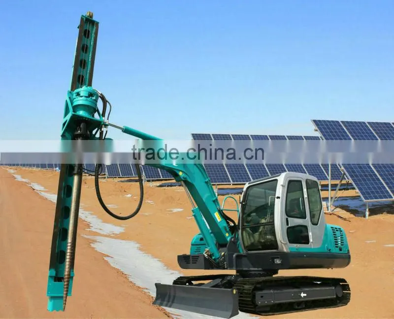 SWDL 150 screw piles machine for solar farm