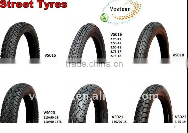 super sport motorcycle tyre and inner tube 3.00-17 8PR
