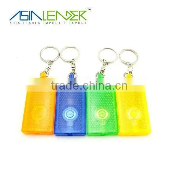 Hot sale many colours aglimmer 1 led light keychain