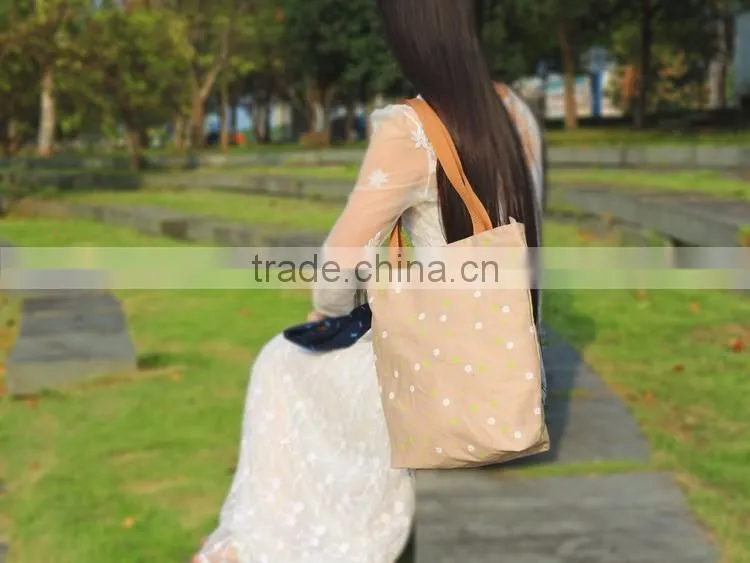 2016 hot selling beach tote bag cotton canvas beach bag