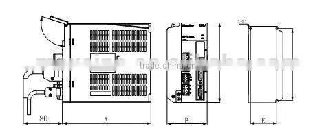 1.5kw 220V ac servo drive analog control