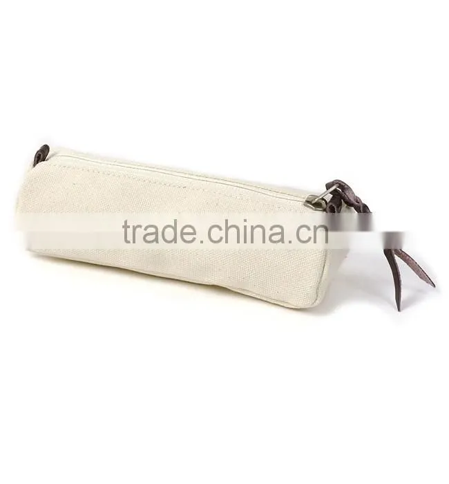plain canvas pencil case canvas pouch
