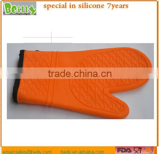 silicone rubber oven bbq non-stick silicone gloves