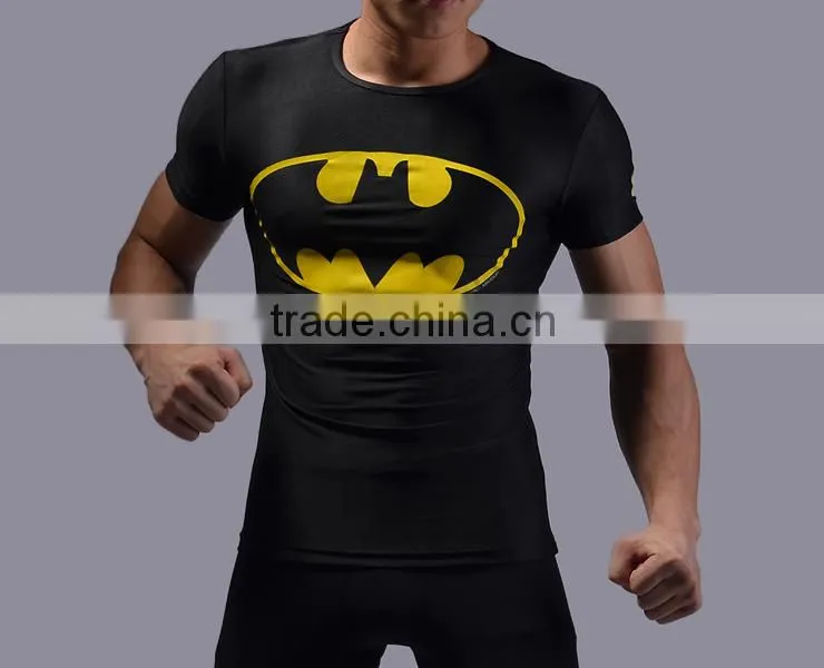 201superman bat-men/spiderman t shirt men cool casual style short sleeve round neck personalized shirts