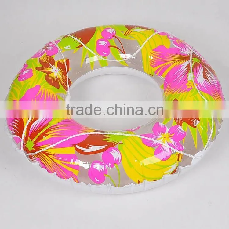 wholesale cute rainbow color unicorn swim ring float