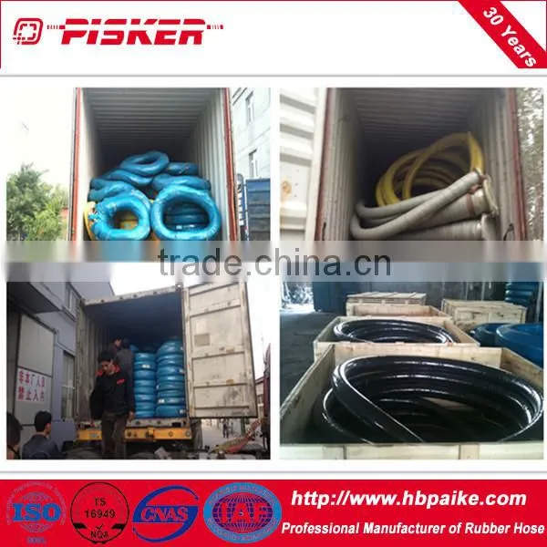 two high tensile fibre braided hydraulic hose