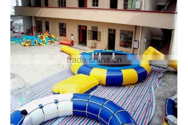 Barry inflatable best PVC inflatable water trampoline with slide from china