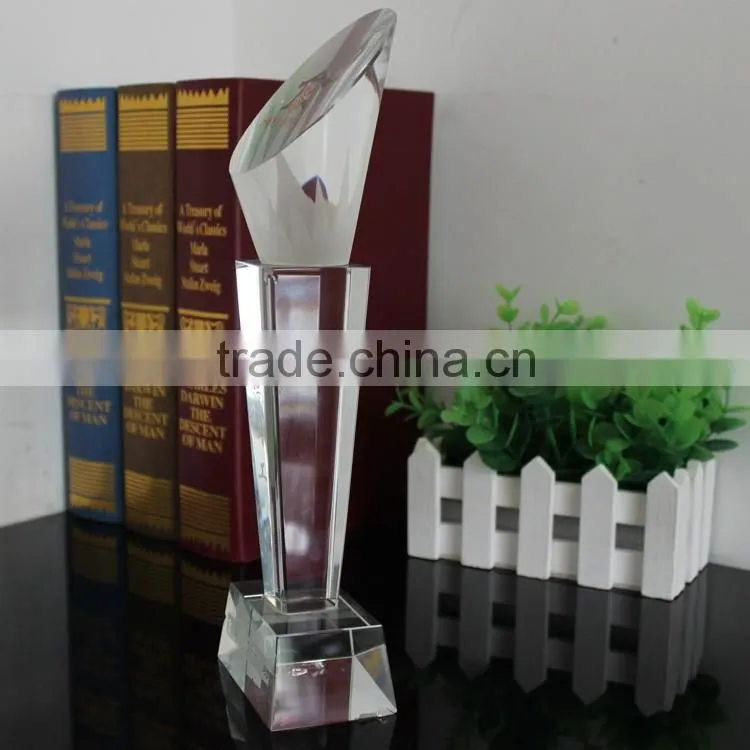 2016 new design crystal trophy for champions souvenirs