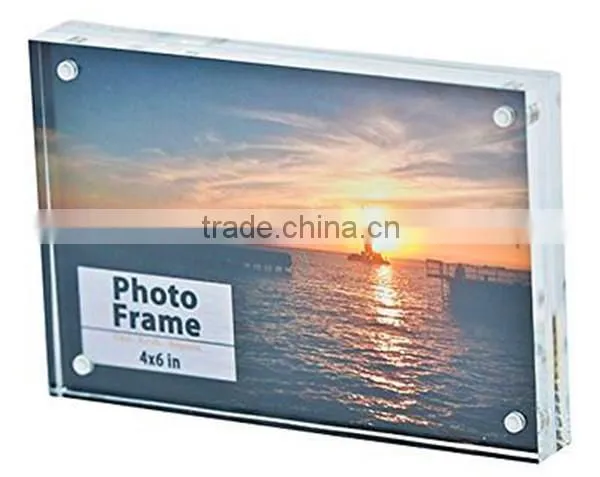 Custom clear acrylic block photo frame