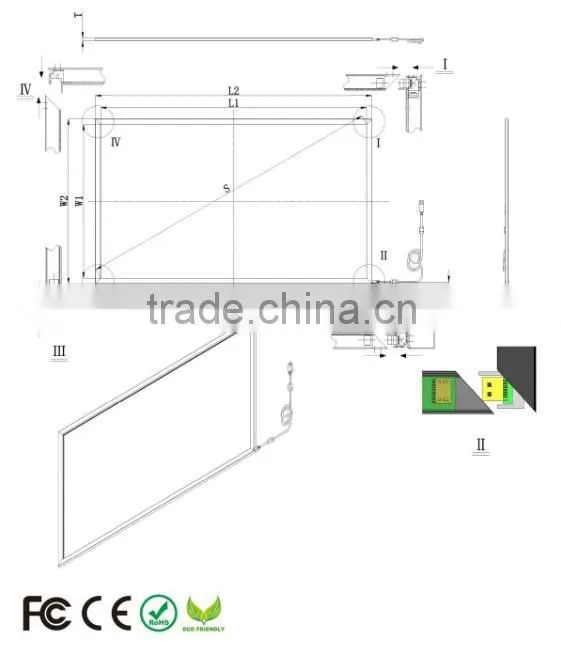 17''-200'' infrared multi touch frame