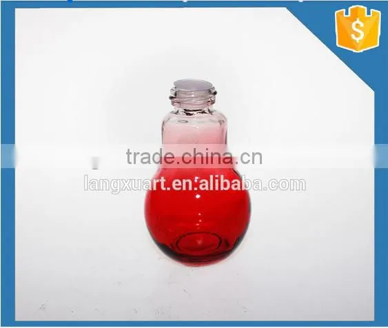 Cear bulb shaped multipurpose glass jar