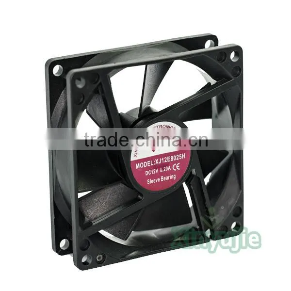 usb ventilation fan 80*80*25mm 12v brushless dc fan motor computer machine box