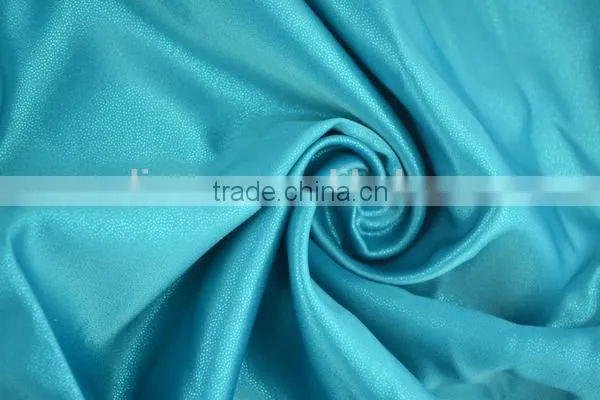 Shaoxing mulinsen sliver stamped satin textile plain polyester