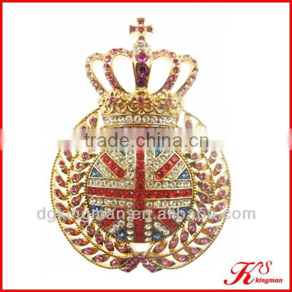 Fashion Crystal crown brooch