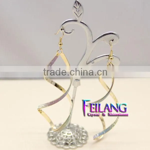 Hotsale Double Spiral Earings GOLD Chandelier Earrings