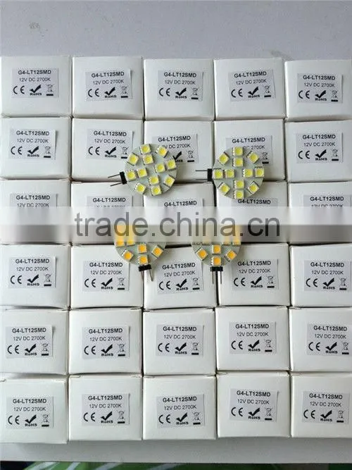 1.2W 10-30V DC G4 24V 5050 6SMD Led Bulb