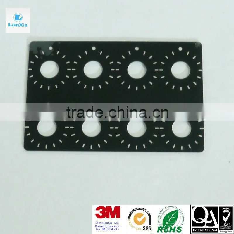 Thin Black PC sheet with print