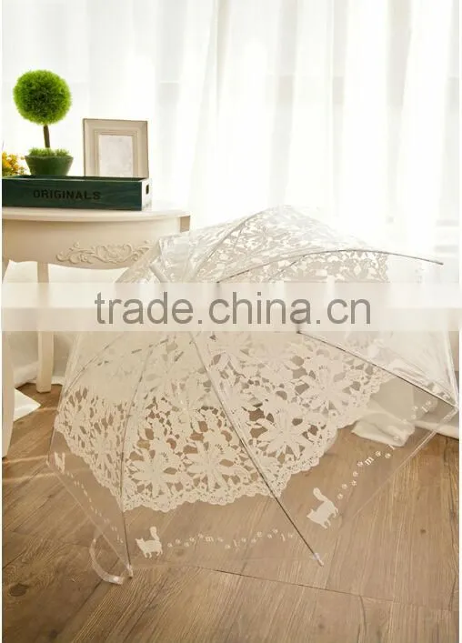 Rain transparent Umbrella Carton design kid clear umbre