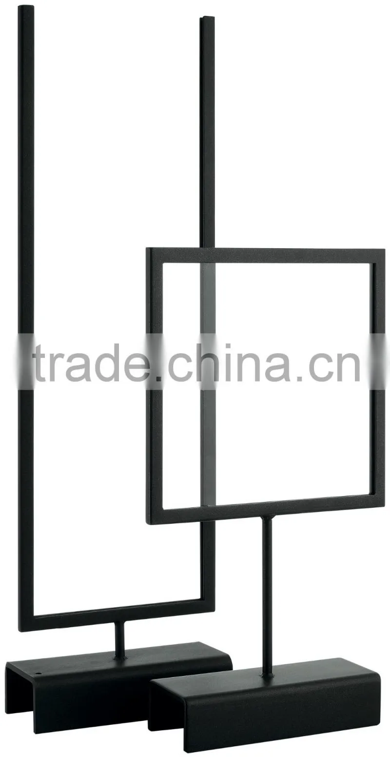 Powder Coating Surface Finish Metal Price Poster Display Rack For Supermarket