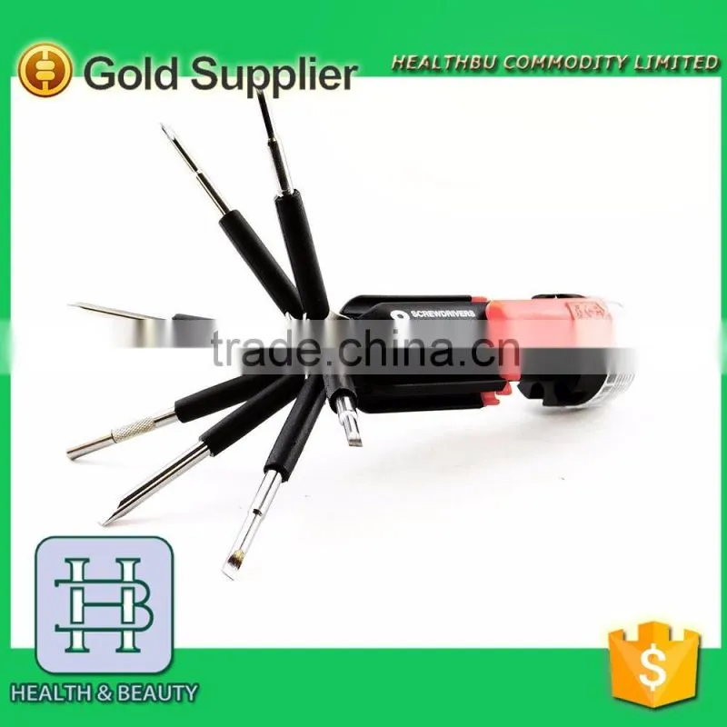 New 8 in 1 multi-screwdriver torch