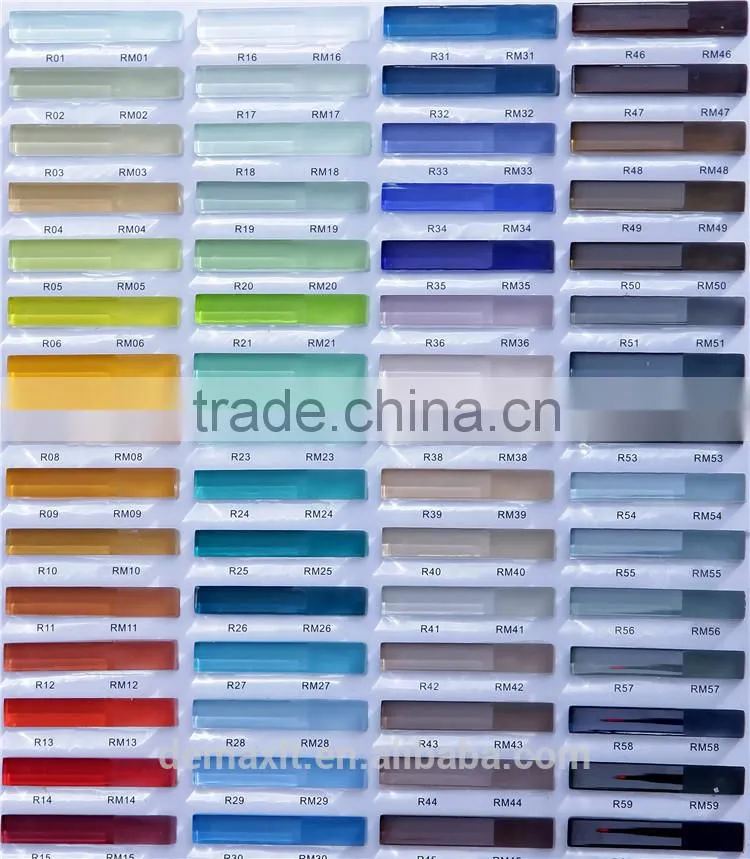 Fashionable Strip Brown Glass Mosaic Dark Brown Mixed Color