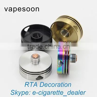 RTA Decoration wide bore drip tip inhaler for RTA Atomizer Heat Radiator for mechanical mod 510 screw heat disperser