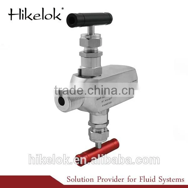 sus 316 gas/oil/water/acid/base three manifold valve