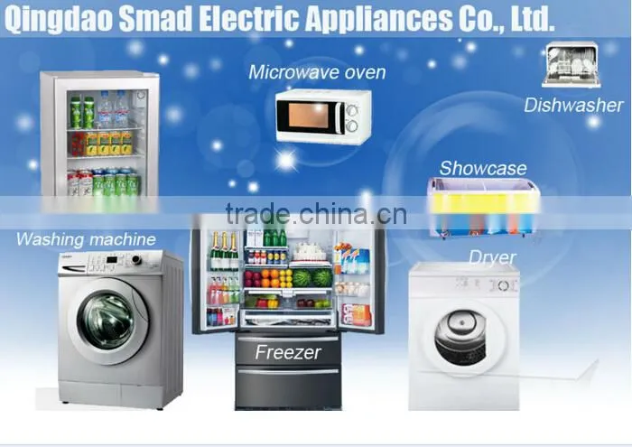 Transparent Glass Door Upright supermarket showcase display refrigerator