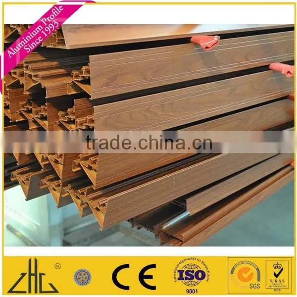 Wow!! Anodized finish aluminium industrial extrusion profile aluminium price per kg, wood color aluminium profile for wardrobe