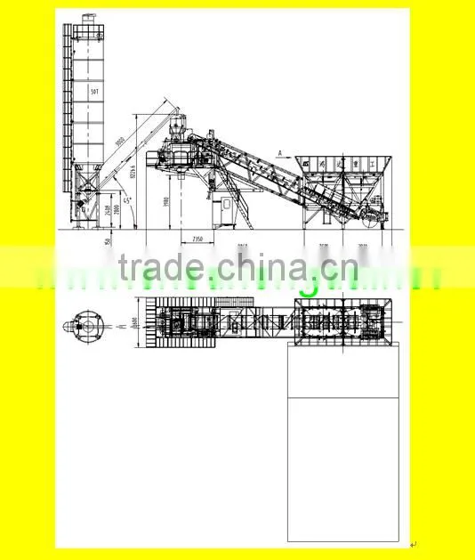 Mobile Concrete Batching Plant YHZS60 with Reasonable Price on Sale