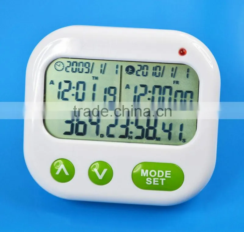 Digital Count Down Up Target timer 1999 Days Alarm Clock