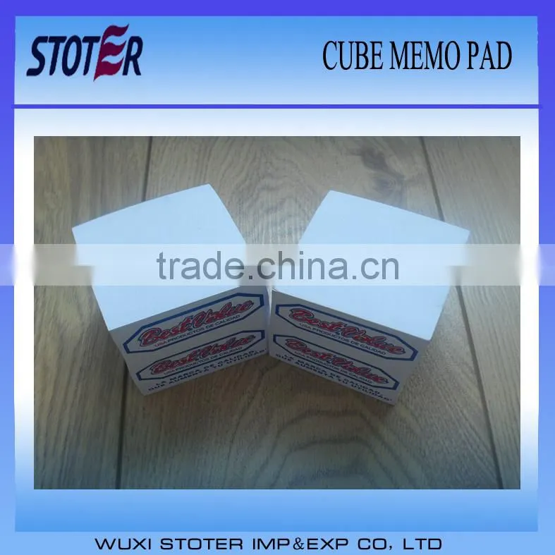 colorful paper pad/memo pad cube/sticky note