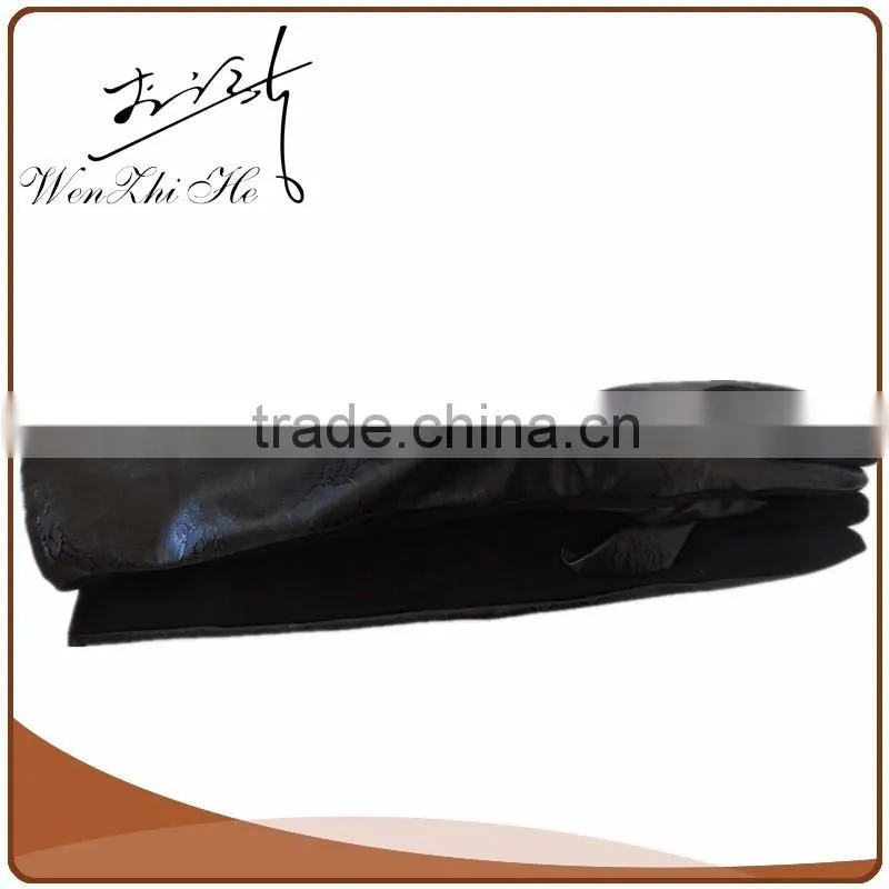 Party Dress Black Ladies Long Leather Glove With Ball