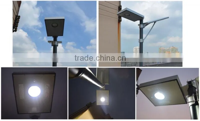 8W integrated solar LED garden lamp