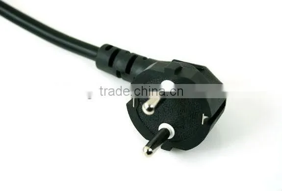 EU computer power cord CEE7/7 to IEC320 C5 125V 10A 18AWG